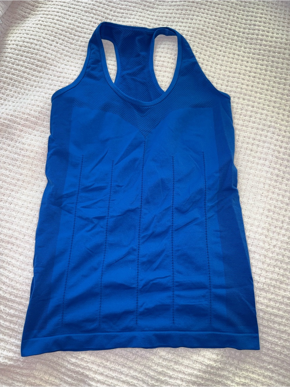 Fabletics Royal Blue Seamless Racerback Tank
